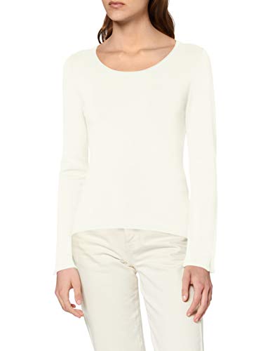 United Colors of Benetton Maglia M/l Jersey, Blanco (Snow White 674), X-Large para Mujer