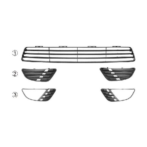 Van Wezel 1805590 rejilla para parachoques