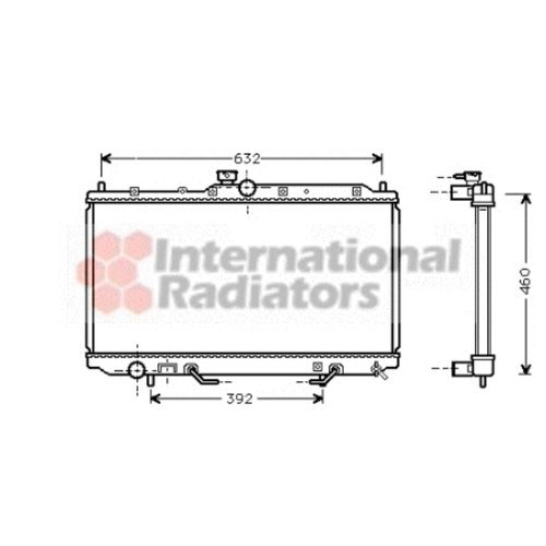 Van Wezel 32002153 radiador de refrigeración del Motor