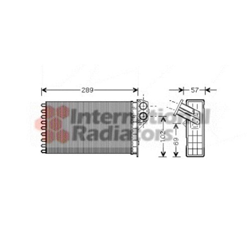 Van Wezel 40006226 interior Calefacción intercambiador de calor