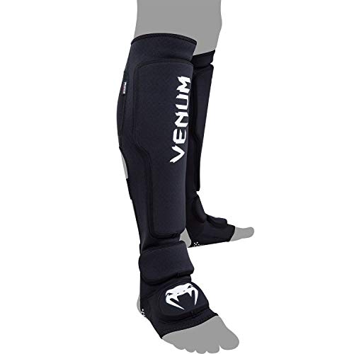 VENUM Kontact EVO Espinilleras, Unisex Adulto, Negro, M/L