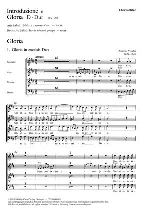 VIVALDI: puesta en marcha y Gloria. For A DISTANCIA satb, orquesta