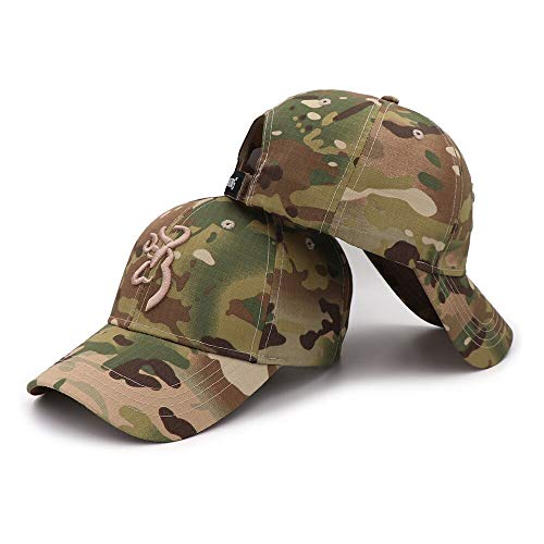 WAZHX Gorra De Camuflaje Unisex para Deportes Al Aire Libre, Gorras De Pesca De Béisbol Browning, Gorro De Jungla para Hombre, Gorro De Camuflaje para Senderismo, Talla Única Kp3