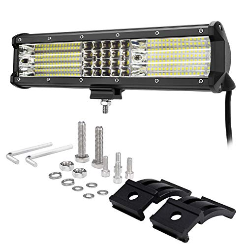 Willpower 12 Inch 330W LED Light Bar Quad Row Spot & Flood Combo Luces de trabajo Offroad Faros antiniebla para camiones Camioneta SUV ATV UTV Barco