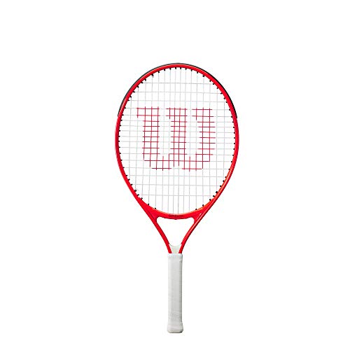 Wilson Roger Federer 19 Raqueta de tenis, Para niños de hasta 5 años, Aleación AirLite, Rojo, WR054010H