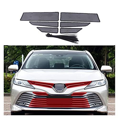 Yuchang LLPing Rejilla Delantera de Acero Inoxidable Inserción de Insectos de Insecto Cubierta Cubierta de Malla Ajuste para Toyota Camry 2018 2019 Accesorios de Estilo de automóvil