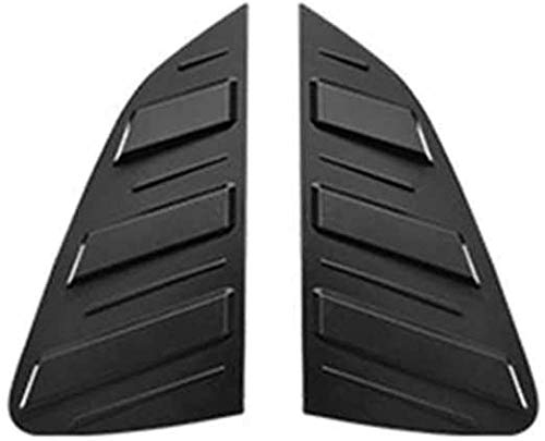 ZHAOOP Accesorios de Coche, Ajuste de la Cubierta de la Solapa de la Rejilla de la Ventana Trasera   , para VW Volkswagen Polo 2019 2020 2021-Black_Style