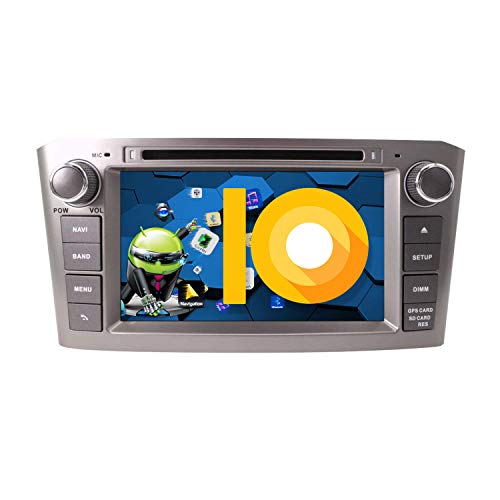 ZWNAV 7 Pulgadas Andriod 9.0 2 DIN Auto Stereo Navi Bluetooth Navegación GPS para Toyota Avensis T25 2002-2008 Radio del Coche Reproductor de DVD Unidad de Control del Volante