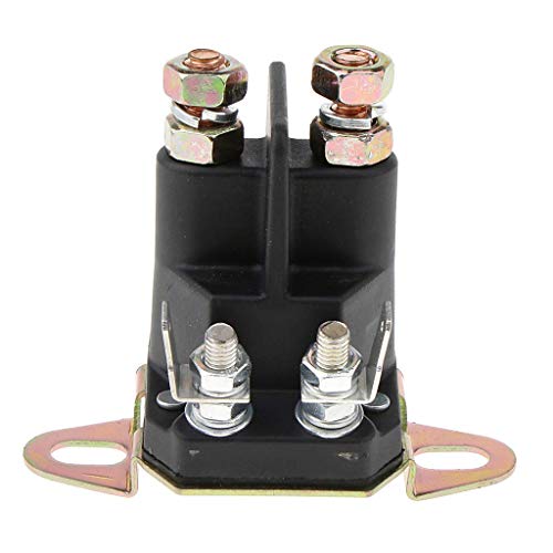 1 pieza Reemplaza el relé de arranque del solenoide-Solenoide de Arranque del relé contactor conmutador de Cambio-Piezas de desgaste del motor-Accesorios para tractor cortacésped- Negro