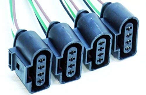 4x numero de pieza 1j0973724 Bobina de encendido 4 Pines Conector Enchufe Pre-Cableado Arnés