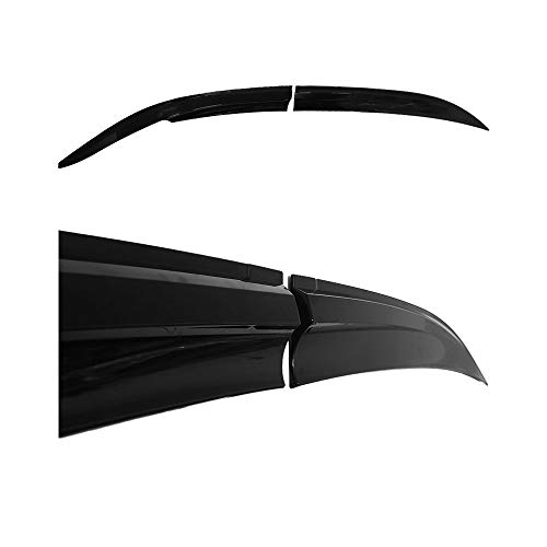 accessorypart Deflectores de aire para Renault Megane II 2003-2008 Desviadores de Viento Lluvia Sol Humo Deflector Negro