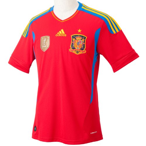 adidas Camiseta de fútbol Espagne, Rojo, Hombre, Rojo, Large