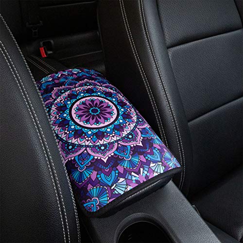 AMUSEPROFI Funda para reposabrazos de coche, universal, con elegante diseño de flor de loto