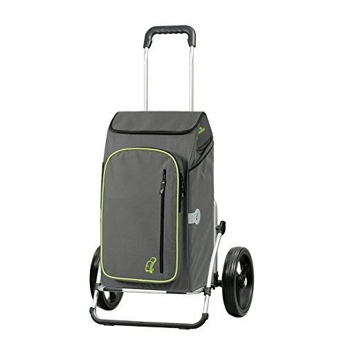 Andersen Carro de Compra Royal XXL con Bolsa Toto Gris, Volumen 56L, Compartimento Termico, Marco Aluminio y Ruedas con 3 radios