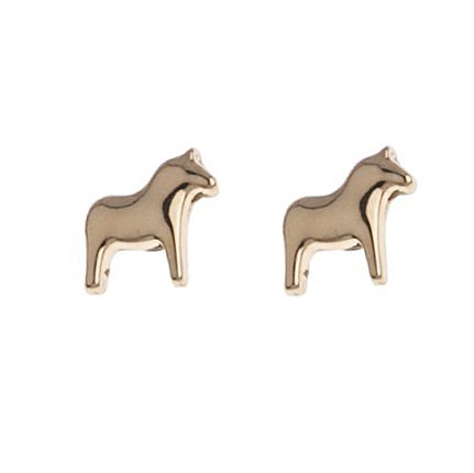 annavik Toria Suecia Pendientes Dala Caballo Rosé, 15 x 15 mm