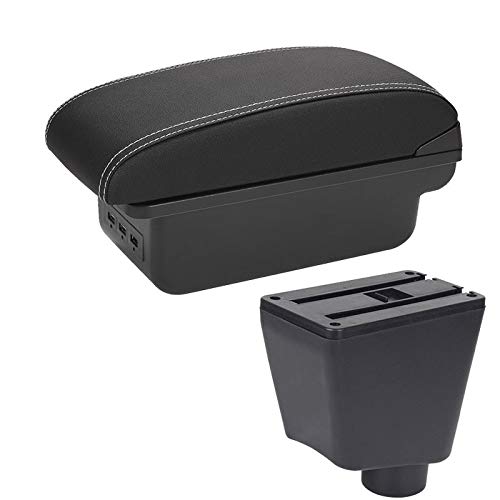 Apoyabrazos Para Coche Para R-enault Para C-lio 4 Reposabrazos Para R-enault Para C-lio 3 III IV Caja De Reposabrazos De Coche Accesorios De Coche Caja De Almacenamiento Portavasos Cenicero U-SB