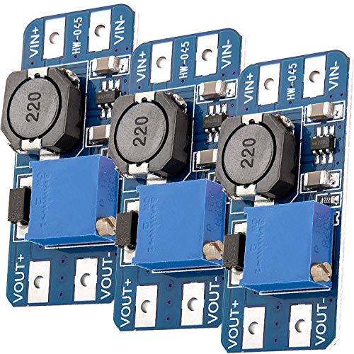 AZDelivery 3 x MT3608 DC-DC Adaptador de Corriente modulo Step up para Arduino con ebook Gratis!