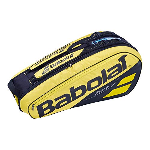 BABOLAT RH X 6 Pure Aero Raquetero, Adultos Unisex, Jaune Noir MYS (Multicolor), Talla Única