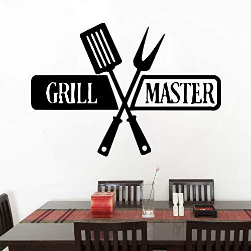 Beauty grill master pegatina de pared extraíble pegatinas de pared papel tapiz Diy decoración de habitación de guardería pegatina de pared para cocina A8 43x61cm