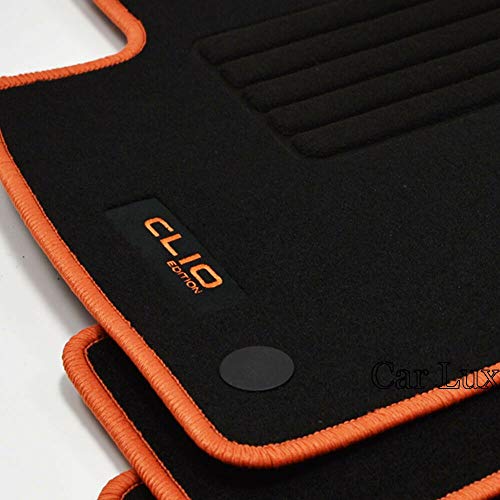 Car Lux AR05838 - Alfombras Alfombrillas Coche a Medida Edition Velour para Renault Clio 5 V Desde 2019-