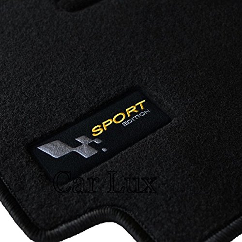 Car Lux AR21695 - Alfombras Coche a Medida Alfombrillas Sport Edition Velour Personalizadas para Megane 3 III Grandtour