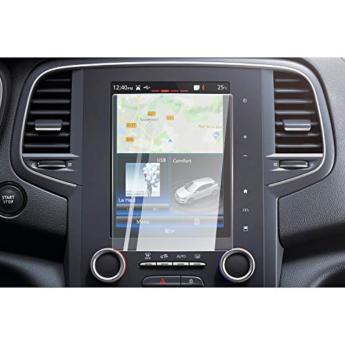 CDEFG para Renault Koleos 2 II Protector de Pantalla de Vidrio Templado, HD Auto 9H GPS Navi película protegida Glass (8,7 Inches)