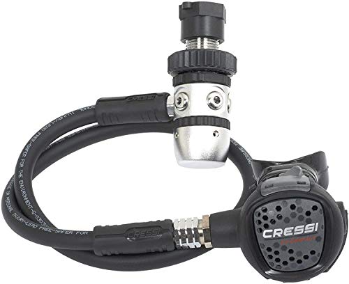 Cressi C2/Compact Regulator INT Dive Center Edition Regulador de Buceo, Unisex-Adult, Negro, DIN