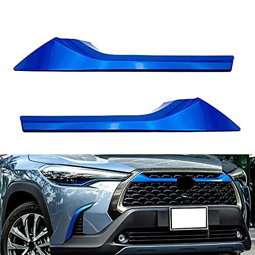 DIQON Rejilla Delantera, para Toyota Corolla Cross 2020-2021 Rejilla Central Delantera Parrilla Tiras de moldura Cubierta embellecedor Estilo de Coche Azul