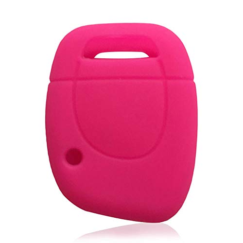 DkeBEI Silicone Car Key Case Key Fob Shell Holder 1 Button Smart Silica Gel Key Cover,For Renault Twingo Master Kangoo Clio