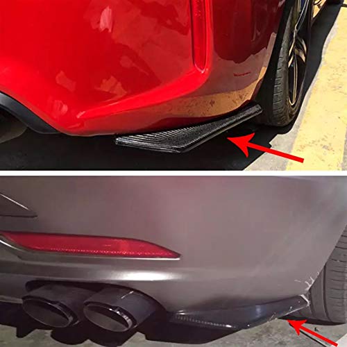 DPFXNN Alerón Trasero para Renault Megane Logan Mitsubishi Lancer VW Tiguan Golf 4 7 6 T5 T4 Jetta Coche Bumper Fender Spoiler Wrap (Color Name : Carbon)