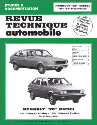 E.T.A.I - Revue Technique Automobile 409.4 - RENAULT R20 - 1975 à 1984