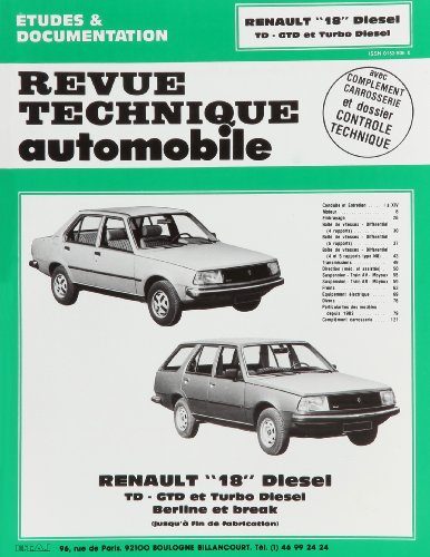 E.T.A.I - Revue Technique Automobile 415.3 - RENAULT R18 - 1978 à 1986