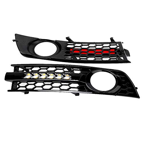 FAMKIT 2 Piezas LED DRL Luz de Señal de Giro Delantero Paragolpes Delantero Luz Antiniebla