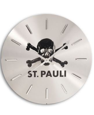 FC ST. Pauli SP111601 - Reloj de pared, diseño de calavera