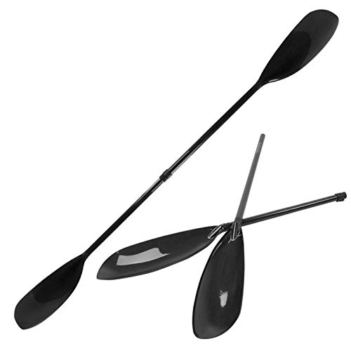 FEBT Remo para canotaje, 220 cm / 86.6 Pulgadas, Remo para Kayak Desmontable de Fibra de Carbono Lisa 3K, Remo Ajustable, Extra Resistente y liviano, remos de pie para Kayak de Surf, Bote Inflable