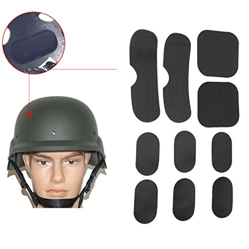 Filfeel Juego de 19 almohadillas tácticas para casco de motocicleta de EVA suave y duradero, accesorios de repuesto para casco de motocicleta