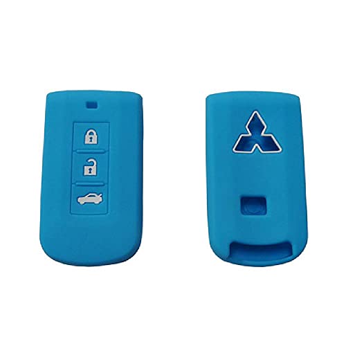 Funda de Silicona para Llave de Coche FBFG para Mitsubishi Outlander 3 ASX Colt Lancer 10 EX Grandis Pajero Sport Funda de protección de Llave remota