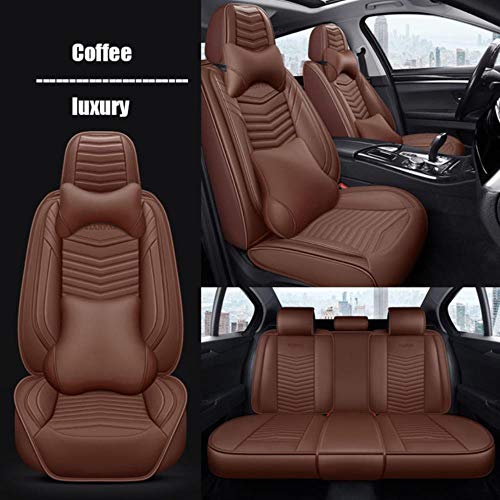 Fundas De Asiento De Coche Universales para Renault Todos Los Modelos Captur Megane Scenic Kadjar Fluence Laguna Koleos Espace Funda De Coche, Café De Lujo