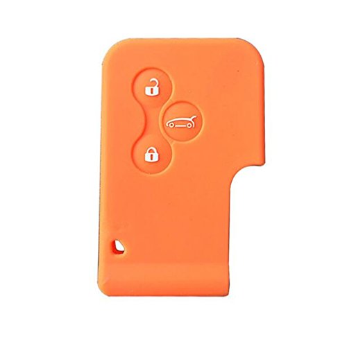 Happyit Silicona Coche Llave Remota Caso Cubri para Megane R.S. Escénico (Naranja)