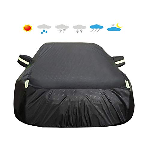 HEQCG Compatible con Cubiertas de automóviles Renault Megane, Cubiertas PU Impermeable Protector Solar a Prueba de Polvo de Tela Oxford Coche, Estilo Ligera (Color : Black, Size : 2014 R.S. 2.0T)