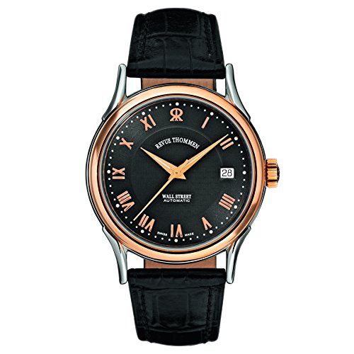 Hombre-Reloj Revue Thommen Wall Street analógico rhöna Cuero 20002.2557