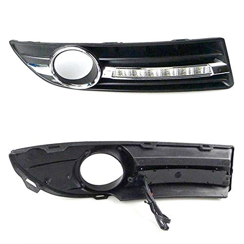 HYSJLS Daytime Correr luz coche intermitente para Volkswagen 9n3 2005 2006 2007 2008 2010 DRL daytime Correr luz conducción luz del día coche coche styling luz niebla lámpara cubierta