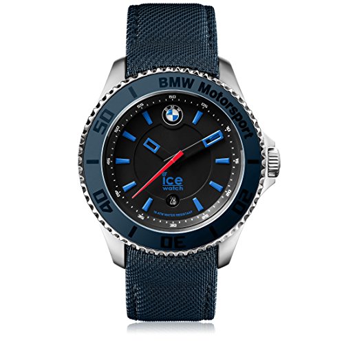 Ice-Watch - BMW Motorsport (steel) Dark & Light BE - Reloj blu para Hombre con Correa de cuero - 001113 (Medium)