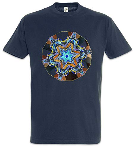 Kaleidoscope I T-Shirt Crystal Optical Reflection Reflector Mirror NavyXXL