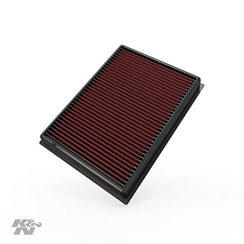 K&N 33-2438 Filtro de Aire Coche, Lavable y Reutilizable