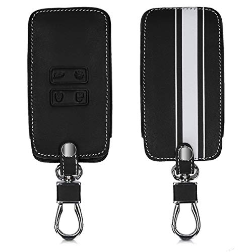 kwmobile Funda Compatible con Renault Llave de Coche Smart Key de 4 Botones (Solo Keyless Go) - Cubierta de Cuero sintético - Case para Mando y Control de Auto Rally