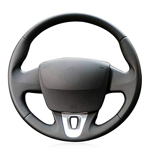 LZZCTB Cubierta del Volante del Coche, Apta para Renault Kangoo (ZE) 2014-2019 Megane 2008-2016 Fluence (ZE) 2010-2016