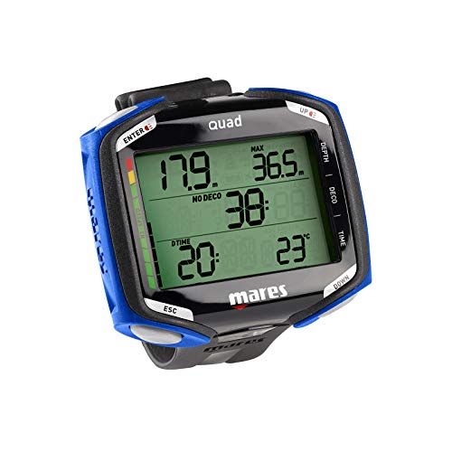 Mares 414134 Reloj para Buceo, Unisex Adulto, Negro/Azul, Talla única