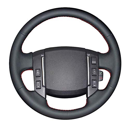 MioeDI Black Leather Car Steering Wheel Cover,For Renault Fluence Fluence ZE 2009-2016 Megane 2009-2014 Scenic 2010-2015