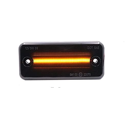 Mmgang 6 unids AMBER Dynamic Flowing LED Marker Light Fit para Iveco Fit para Fiat Fit para Ducato Fit para Citroen Fit para Relay Fit para Peugeot Fit para Boxer Fit para Renault Fit para Volvo Fit p